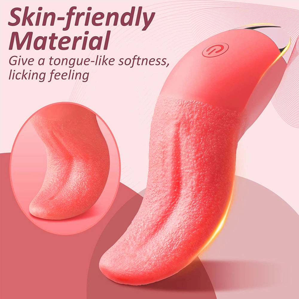 Lenga - 10 Modes Stimulator Tongue Clit Licking Vibrators G Spot Clitoral Nipple Vibrators