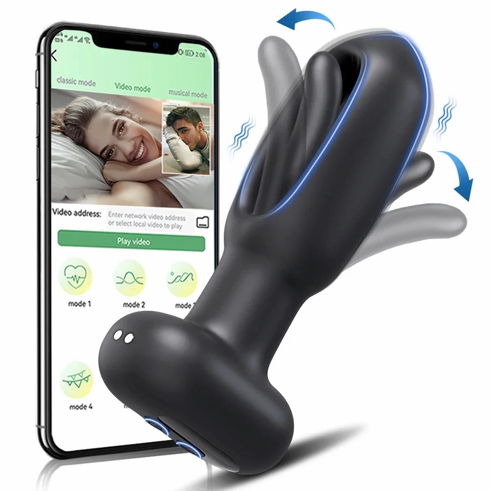 Licking Patting Butt Plug APP Control | Prostate Massager Anal Vibrator
