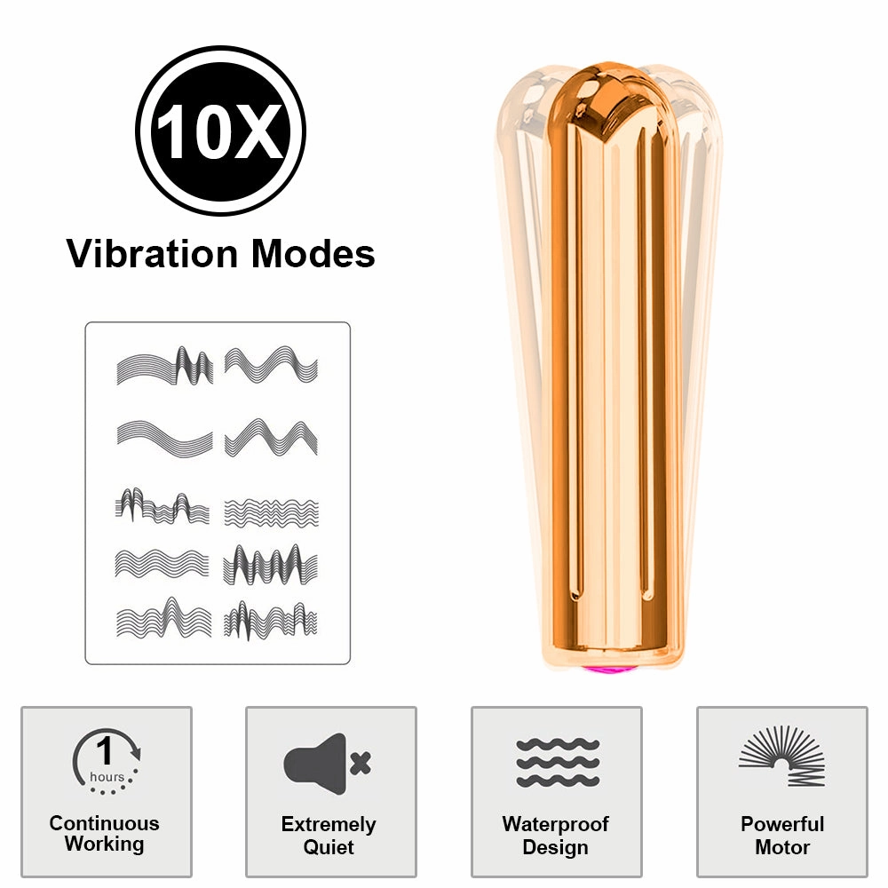 Lipstick Shaped Bullet Vibrator for Nipple and Clitoris Stimulation B1