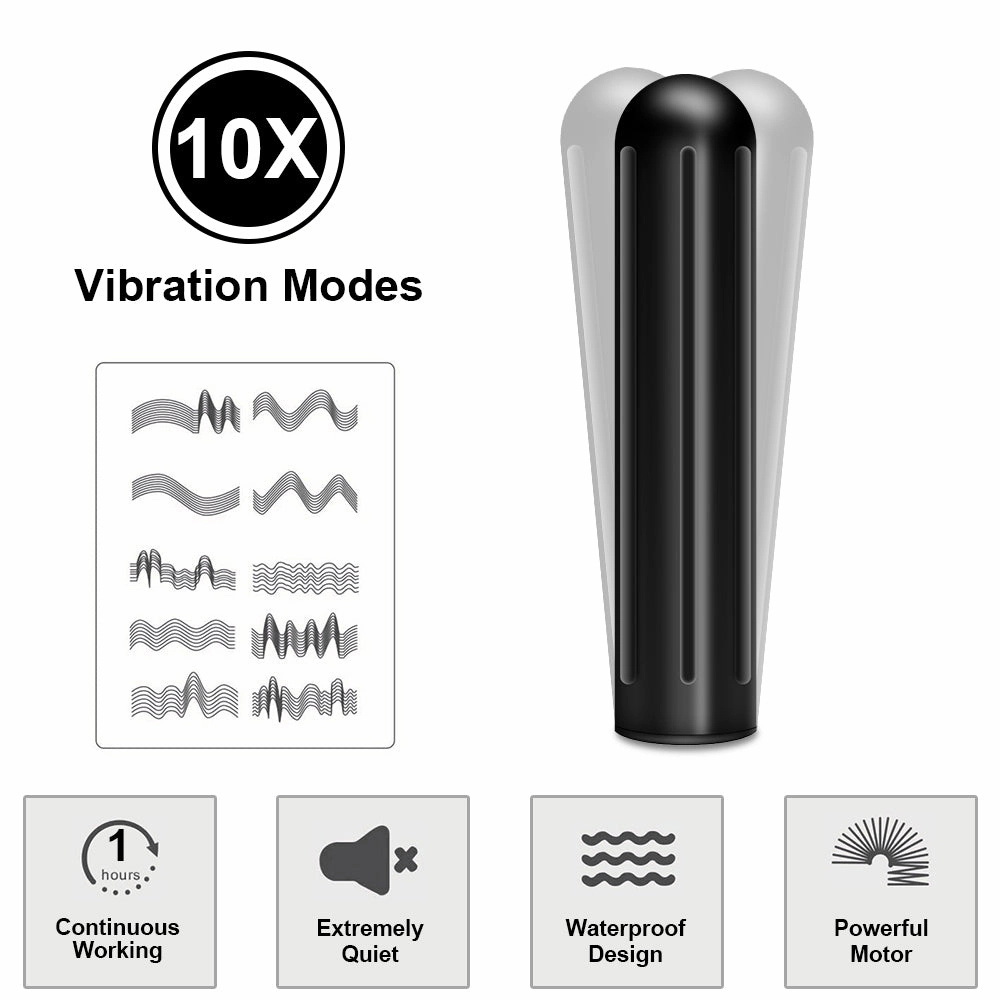 Lipstick Shaped Bullet Vibrator for Nipple and Clitoris Stimulation B1