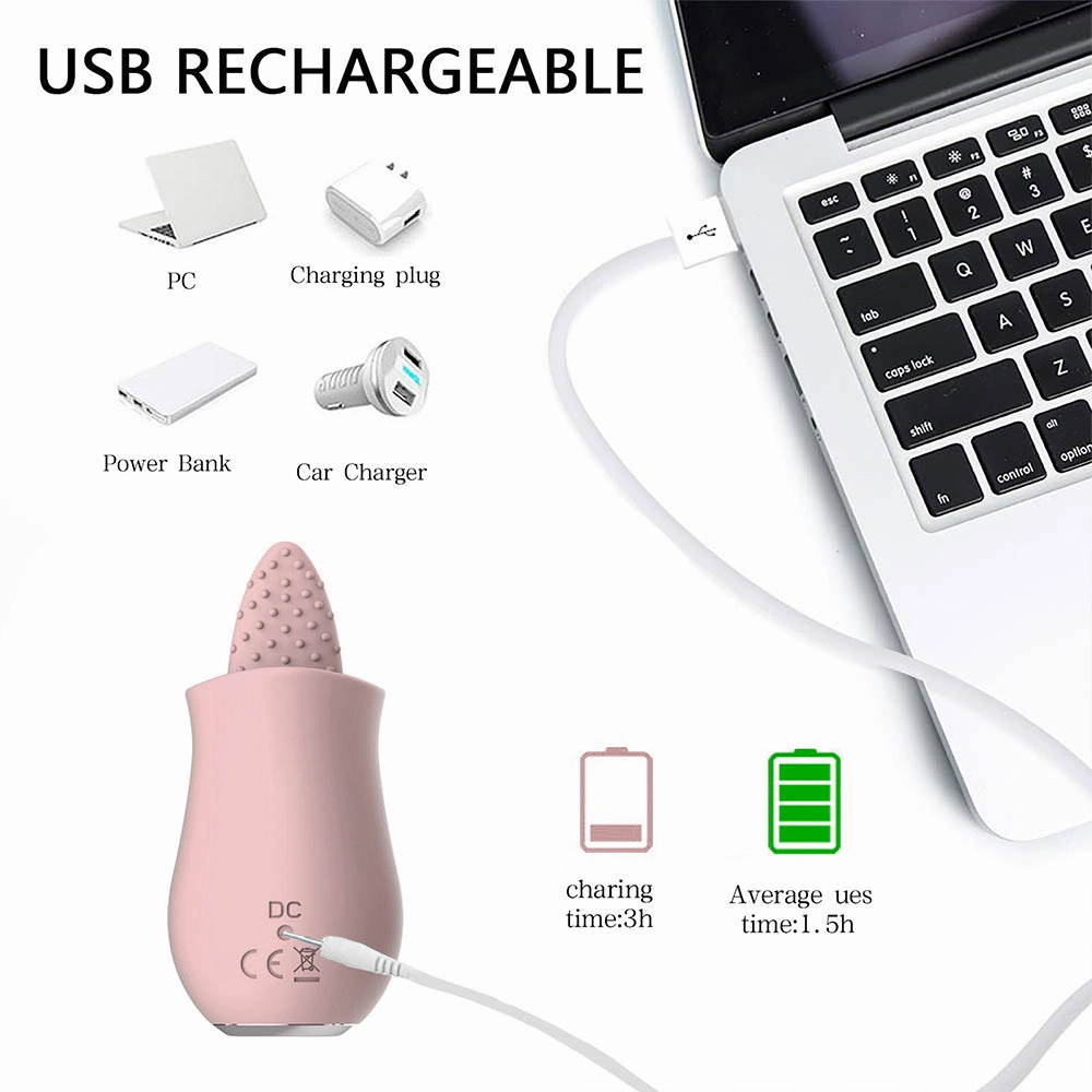 Lola-Clit Licking Tongue Rose Sex Toy Vibrator Stimulator for Women