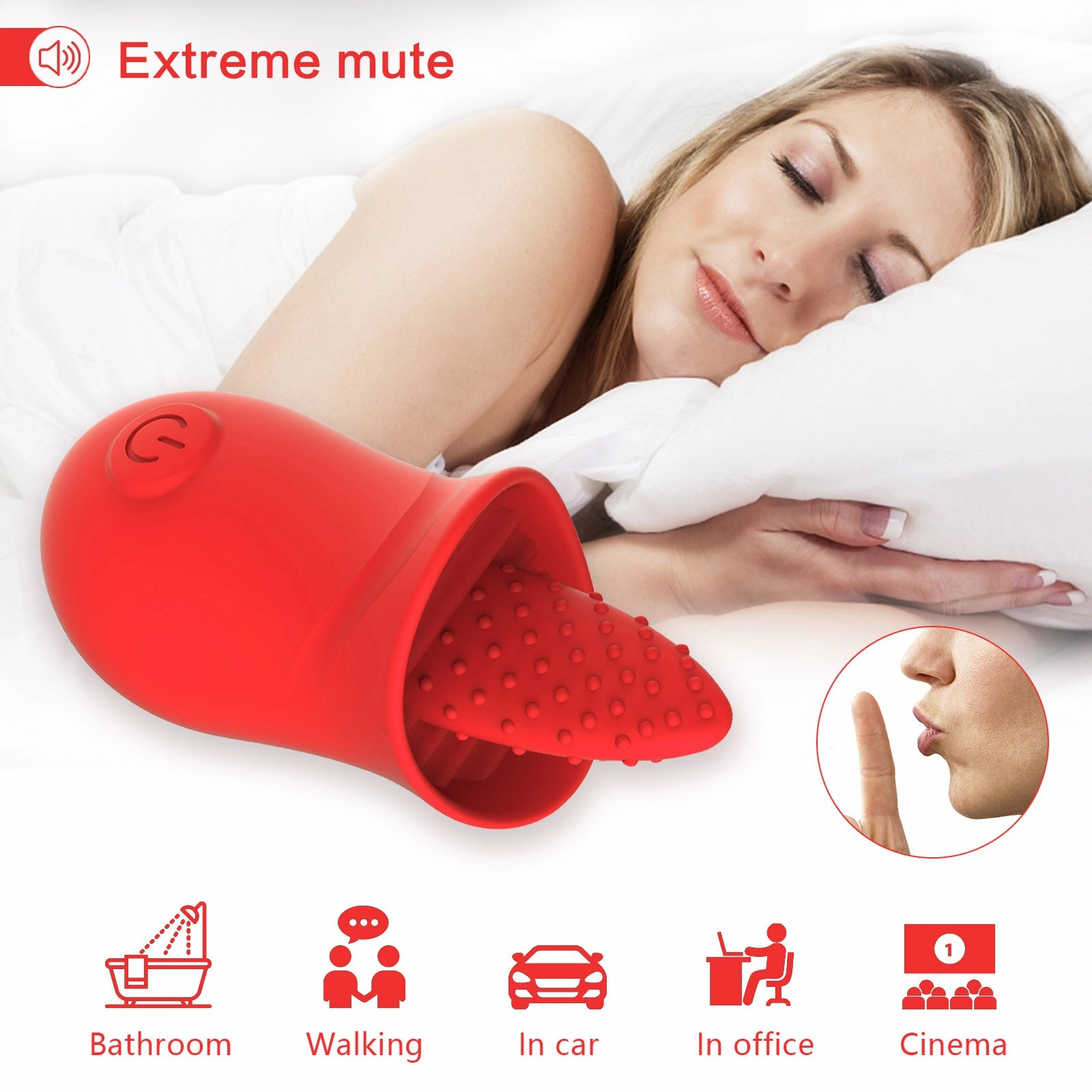 Lola-Clit Licking Tongue Rose Sex Toy Vibrator Stimulator for Women