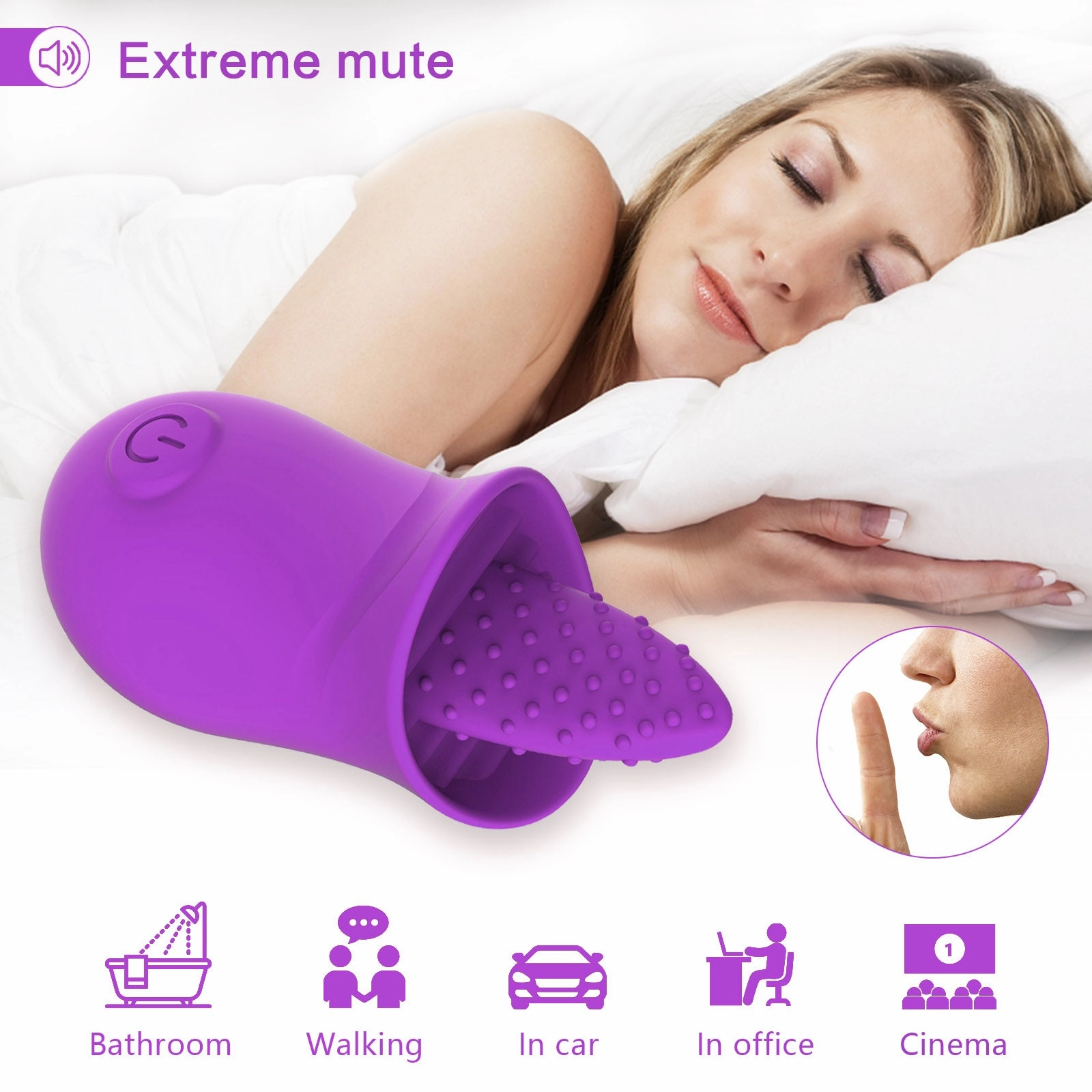 Lola-Clit Licking Tongue Rose Sex Toy Vibrator Stimulator for Women