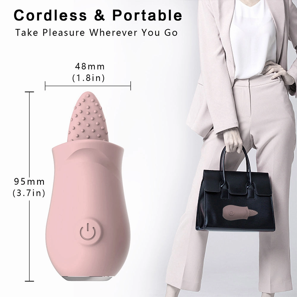 Lola-Clit Licking Tongue Rose Sex Toy Vibrator Stimulator for Women