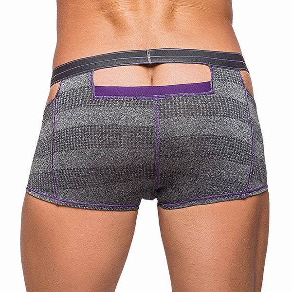 MALE POWER - HEATHER HAZE - CUTOUT SHORT