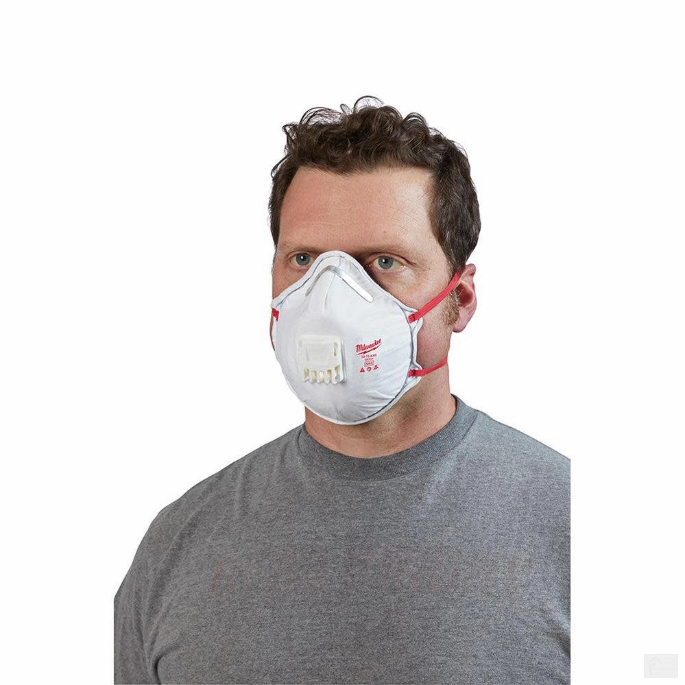 MILWAUKEE 10pk N95 Valved Respirator with Gasket [48-73-4004]