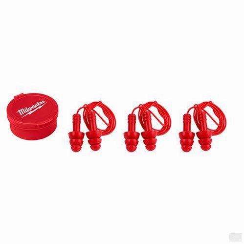 MILWAUKEE 3PK Reusable Corded Ear Plugs [48-73-3151]