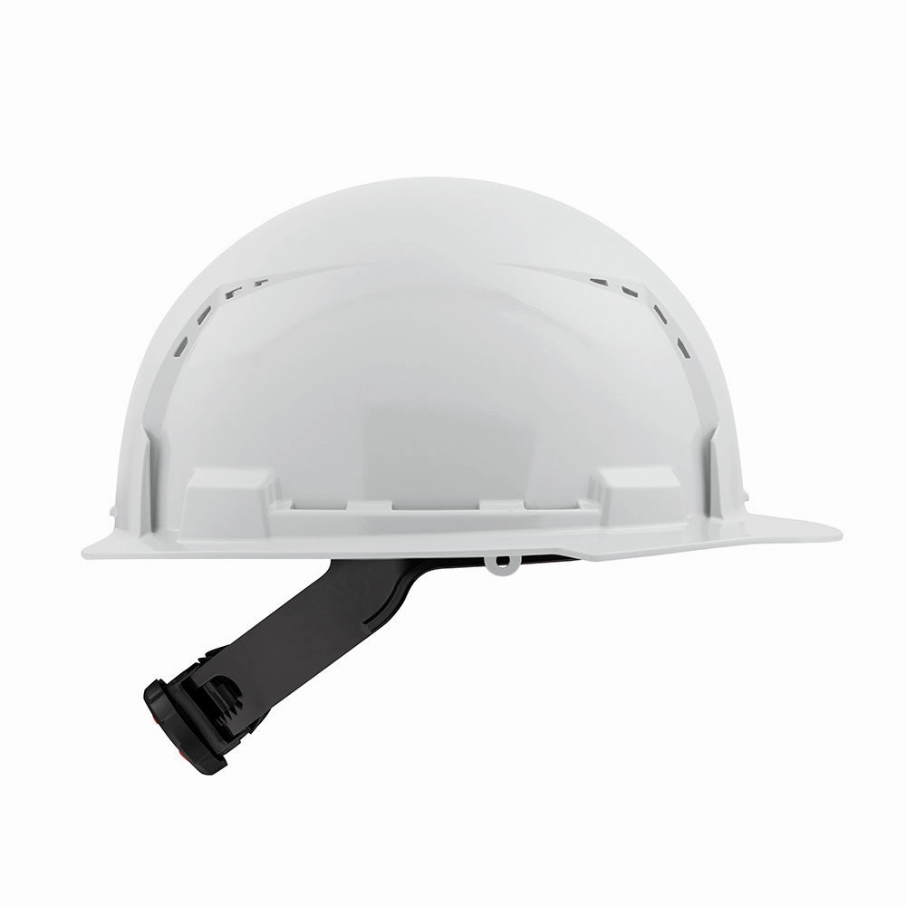 Milwaukee 48-73-1200 - White Front Brim Vented Hard Hat w/4pt Ratcheting Suspension - Type 1, Class C