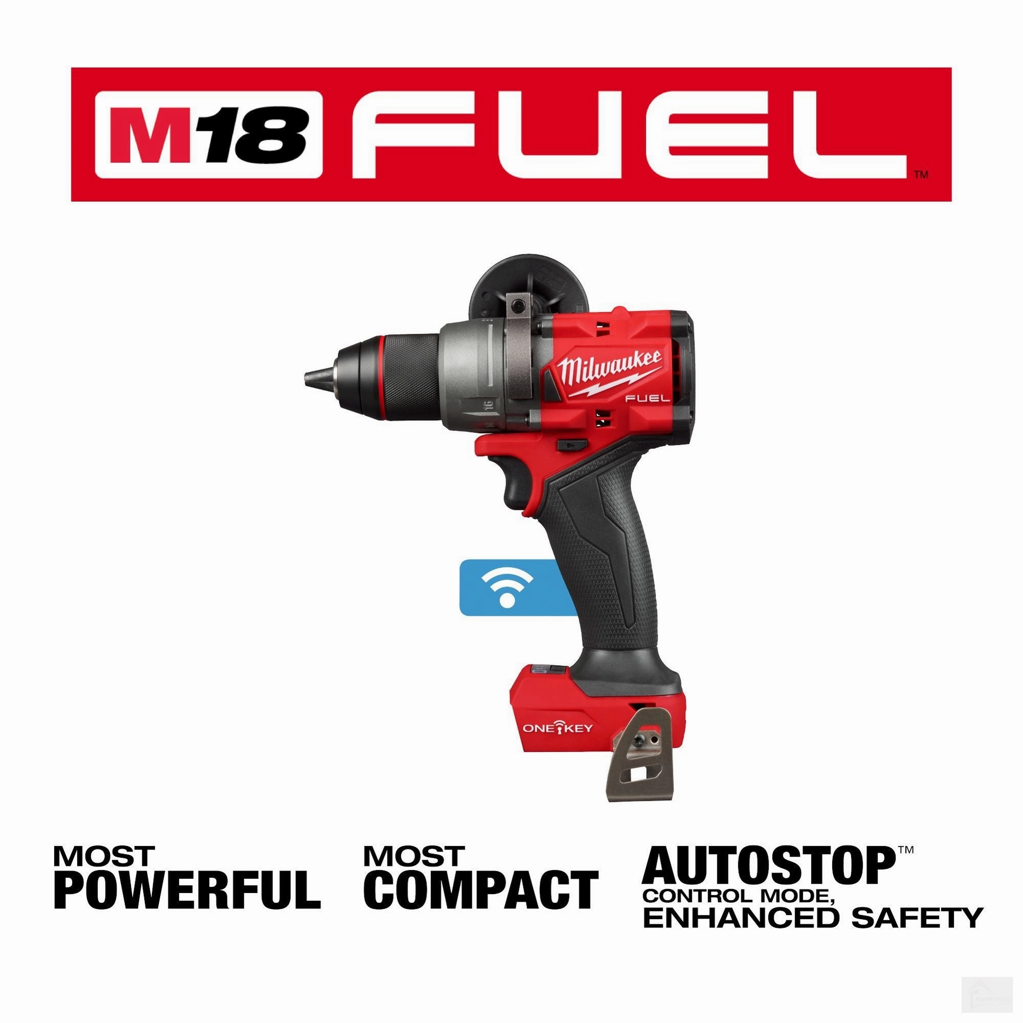 Milwaukee M18 FUEL ONE-KEY Brushless Cordless 1/2 in. Hammer Drill/Driver (Tool-Only) {2906-20}