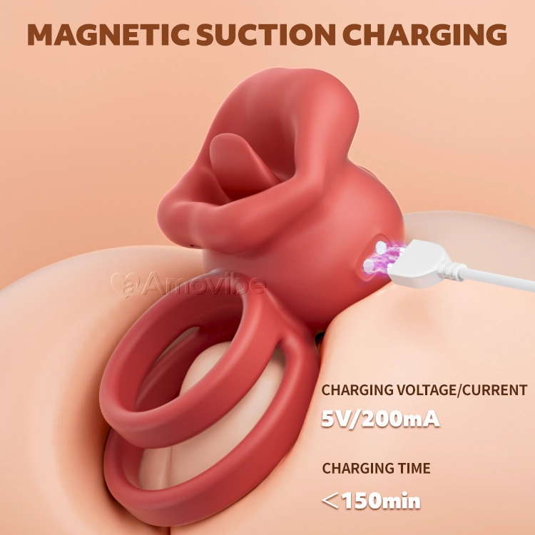 Mouth Cock Ring with Vibrations