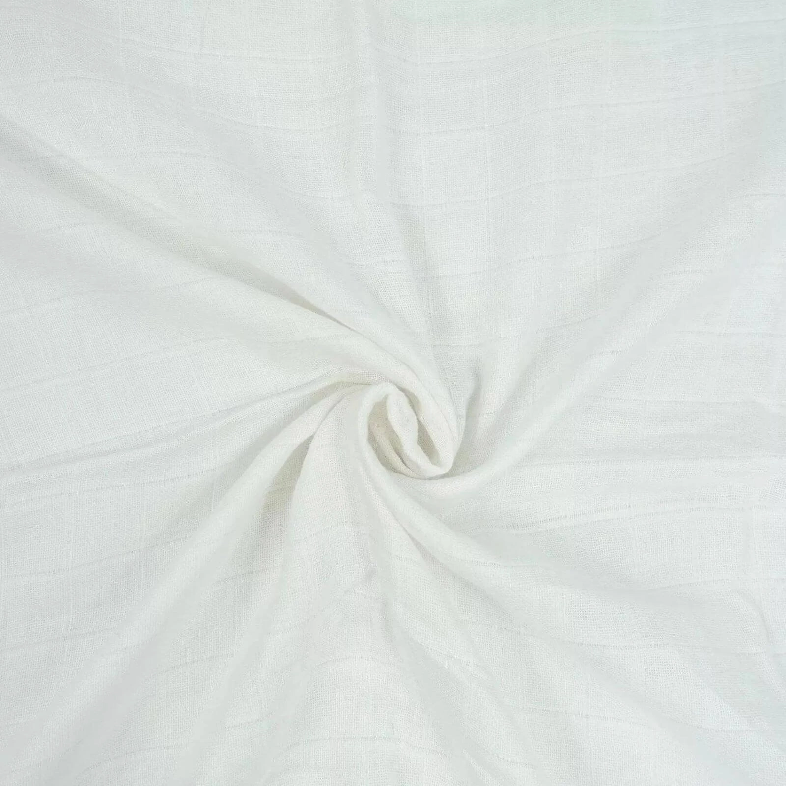 MuslinZ 6 Pack Bamboo/Organic Cotton Muslin Squares 70x70cm – White