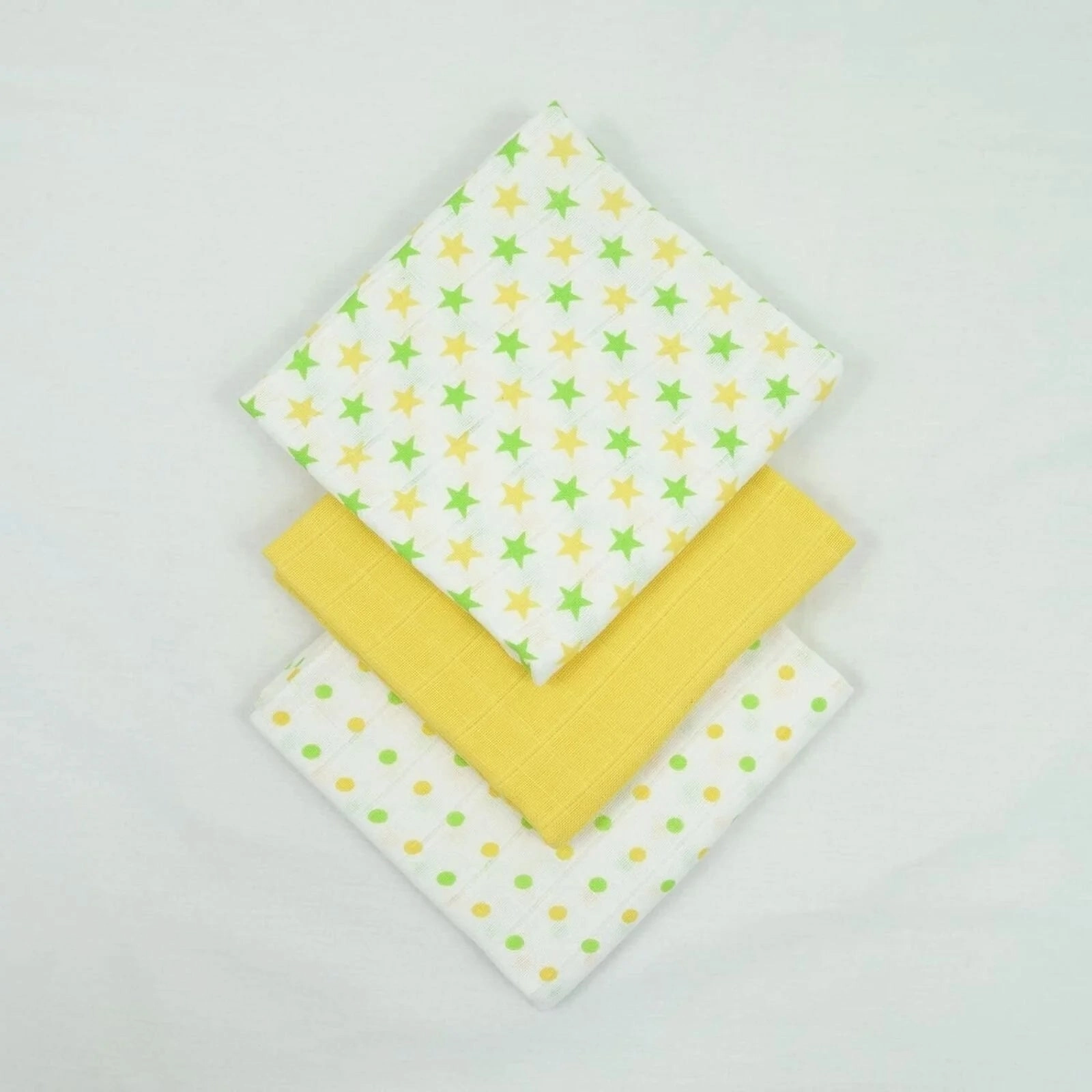 MuslinZ 6 Pack Muslin Squares 70x70cm - Yellow