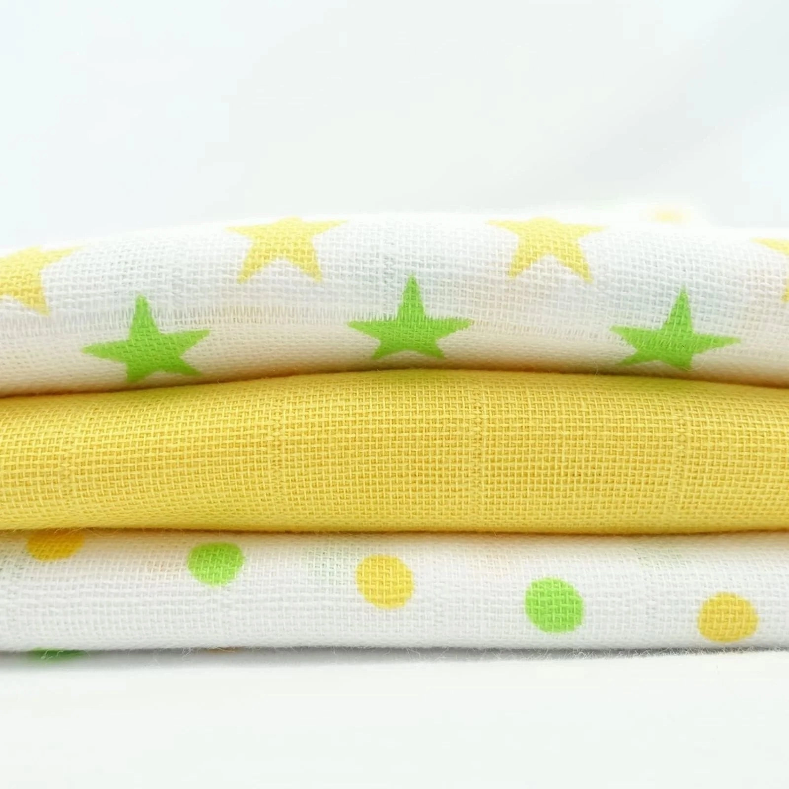 MuslinZ 6 Pack Muslin Squares 70x70cm - Yellow