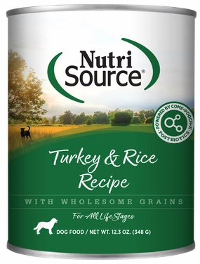 Nutrisource Adult Turkey and Rice Canned Dog Food