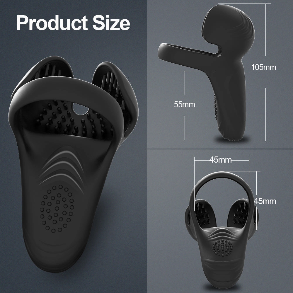 Penis Ring with Prostate and Ball Vibrator for Stronger Erections R3