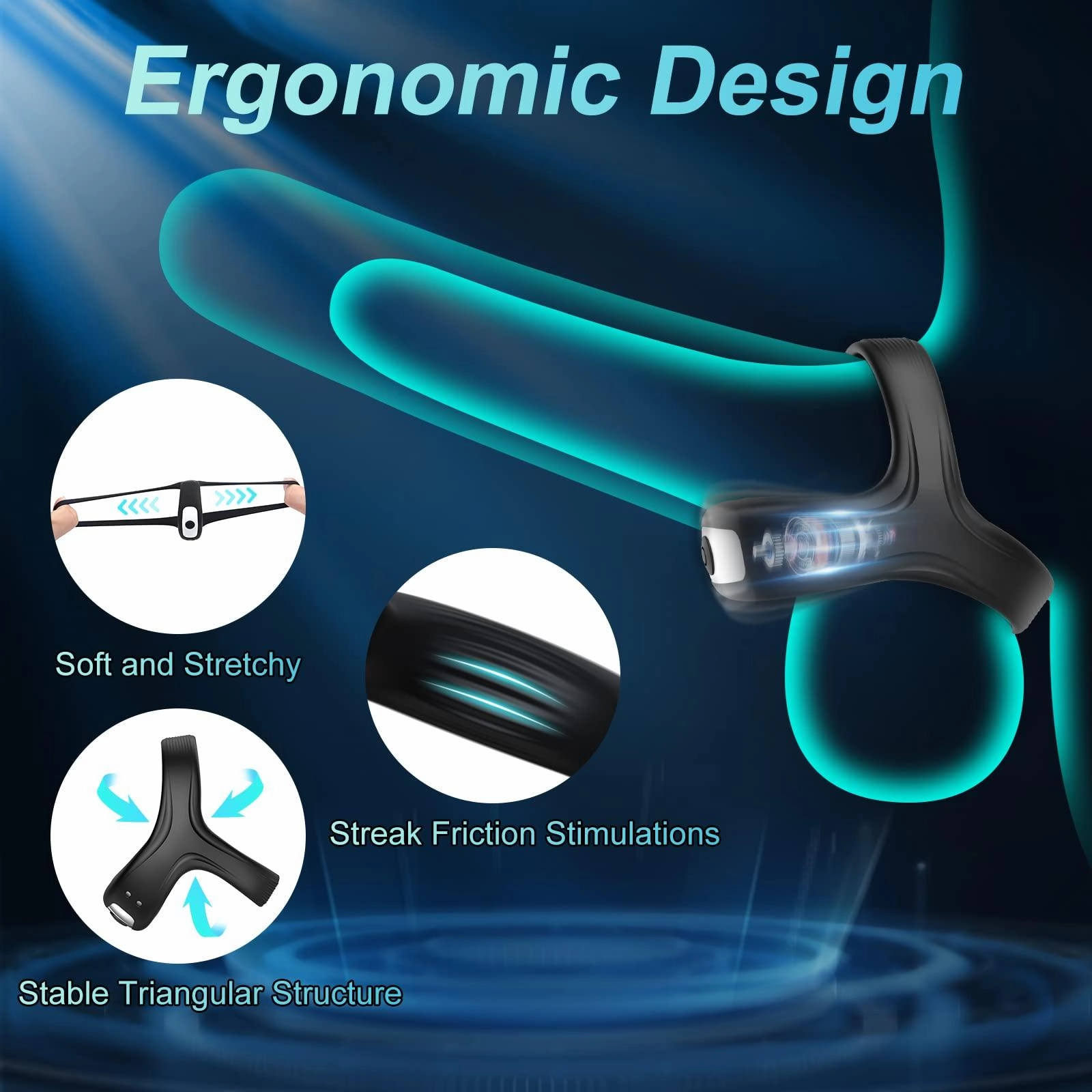 Penis Vibrator Cock Ring for Man Delay Ejaculation Sex Toys for Men Couple Rings Penis Ring Toys for Adults 18