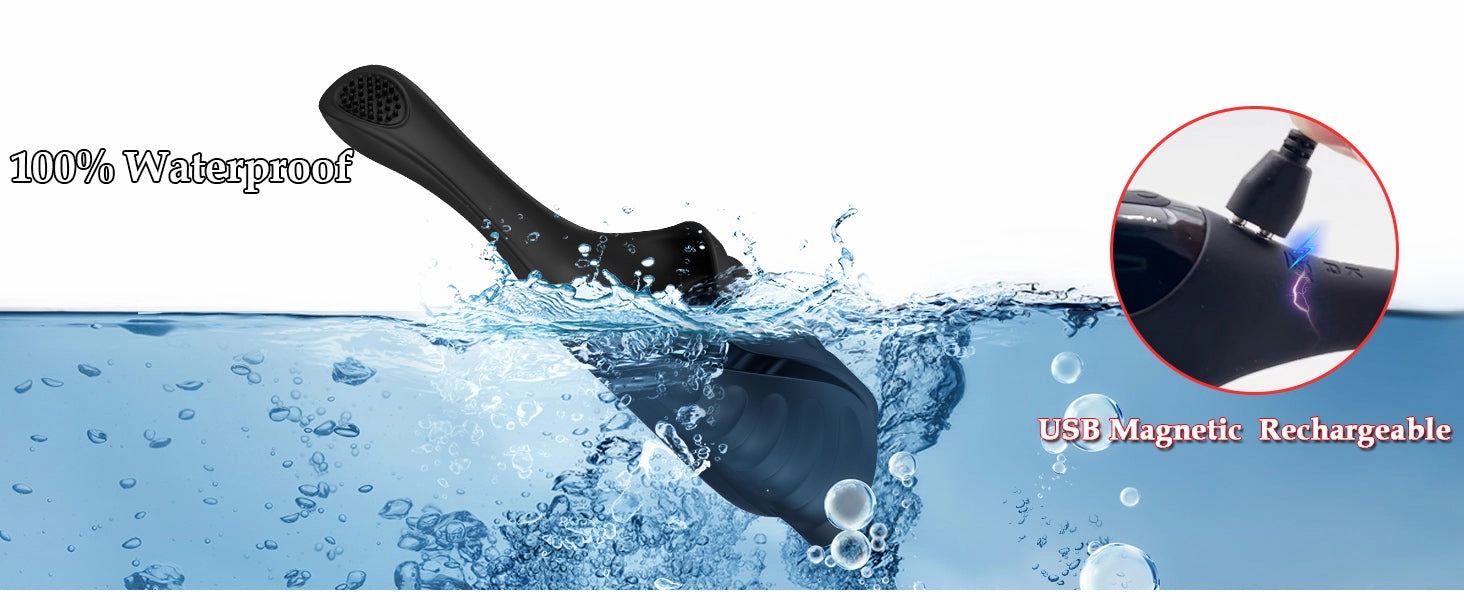 Penis Vibrator with Tapping & Vibrating Function