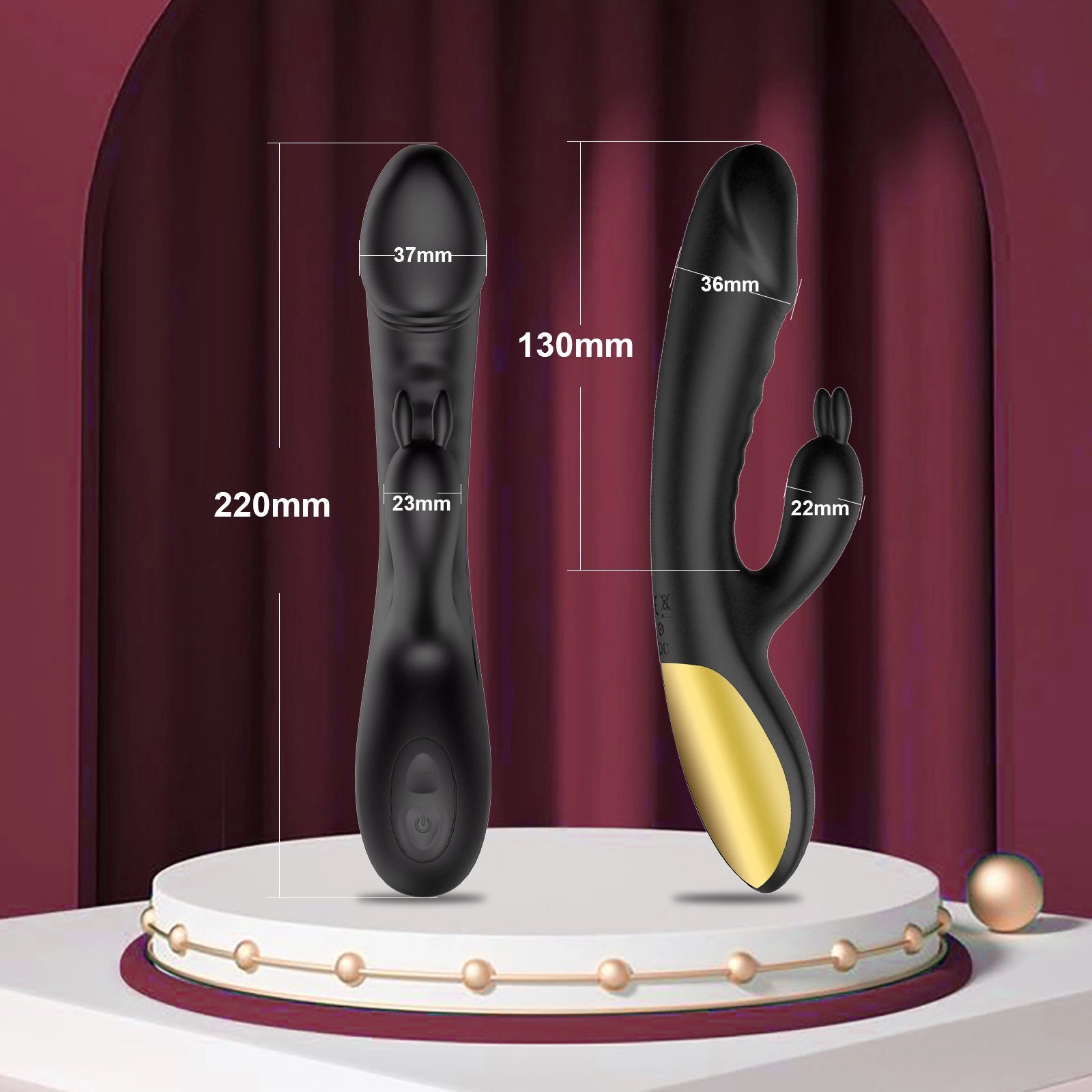 Powerful Rabbit Vibrator Female G Spot Clitoris Stimulator Masturbator Massager
