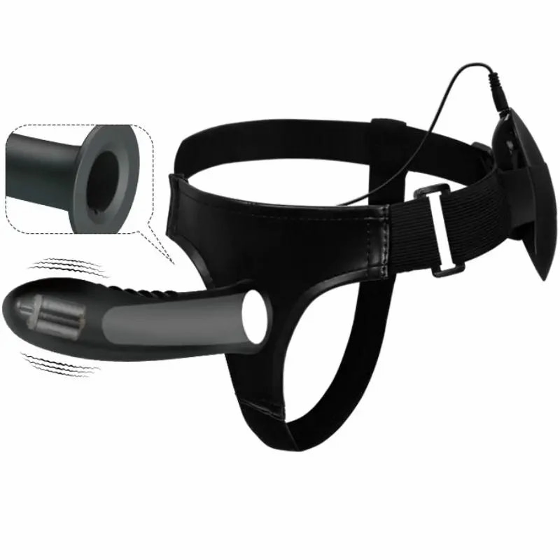 Pretty Love – Myron Vibrating Strap On and Hollow Dildo