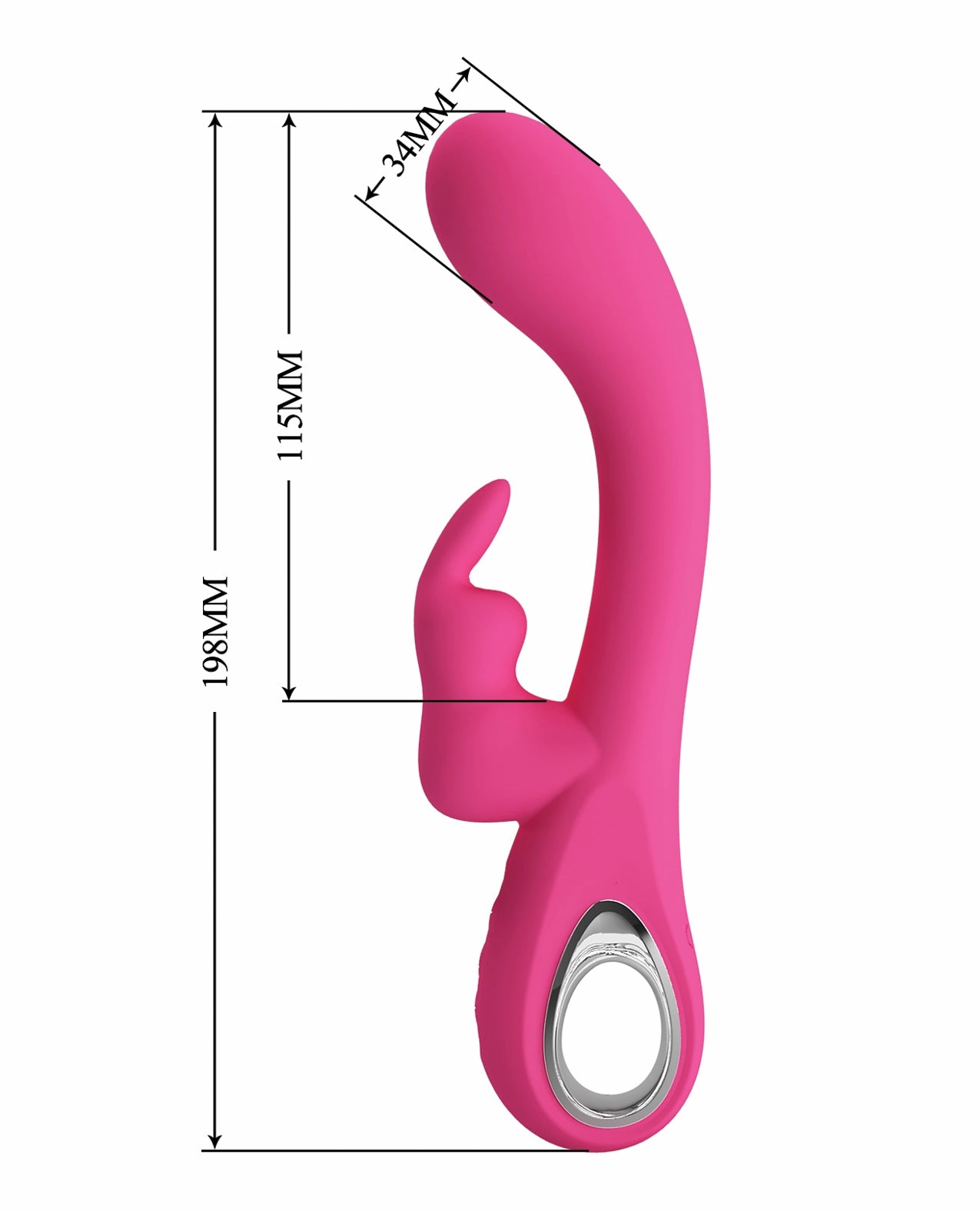 Pretty Love Novak Handle Rabbit with Bunny - Pink