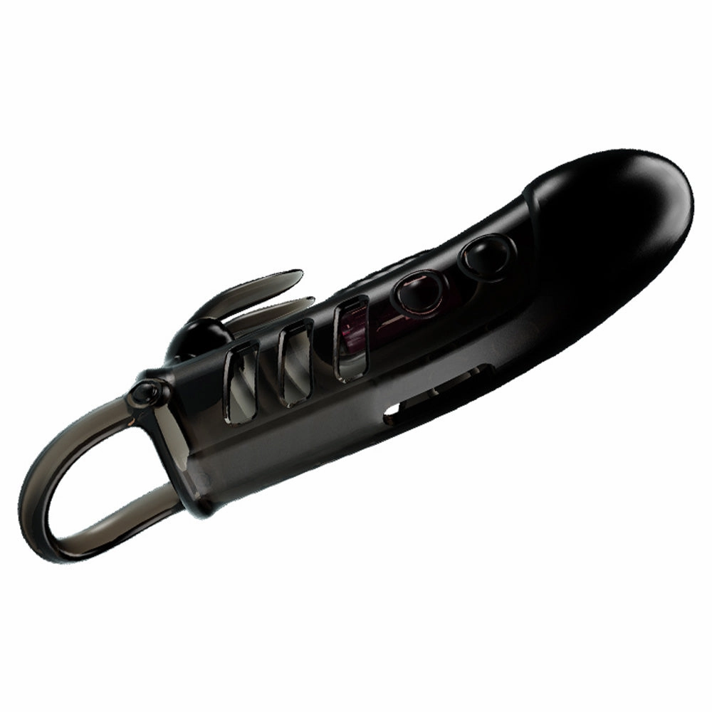 Pretty Love Sloane Vibrating Rabbit 1" Penis Extension Sleeve