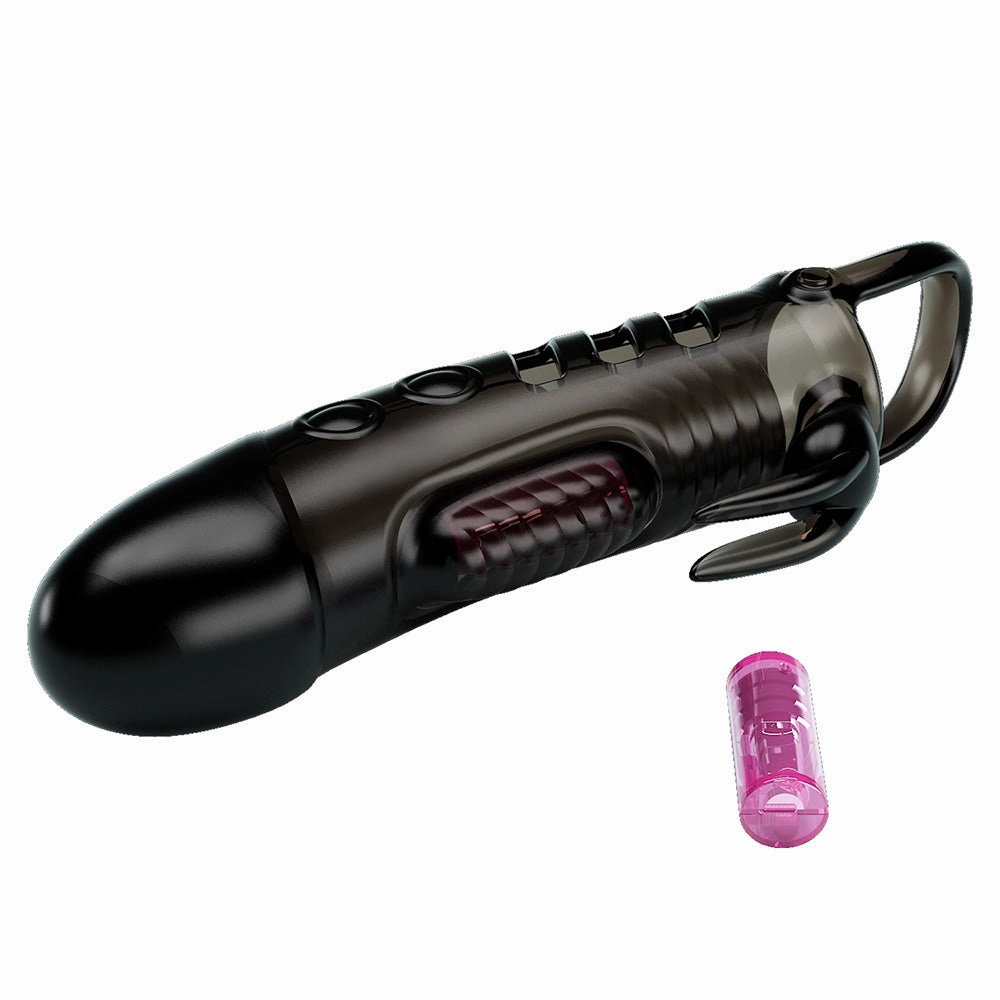 Pretty Love Sloane Vibrating Rabbit 1" Penis Extension Sleeve