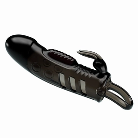 Pretty Love Sloane Vibrating Rabbit 1" Penis Extension Sleeve