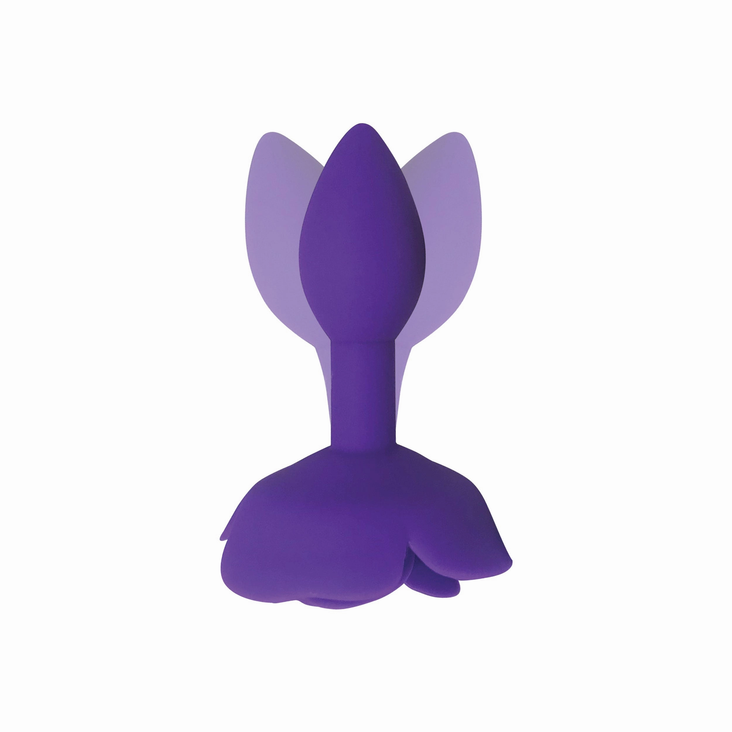 Purple Rose Silicone Butt Plug