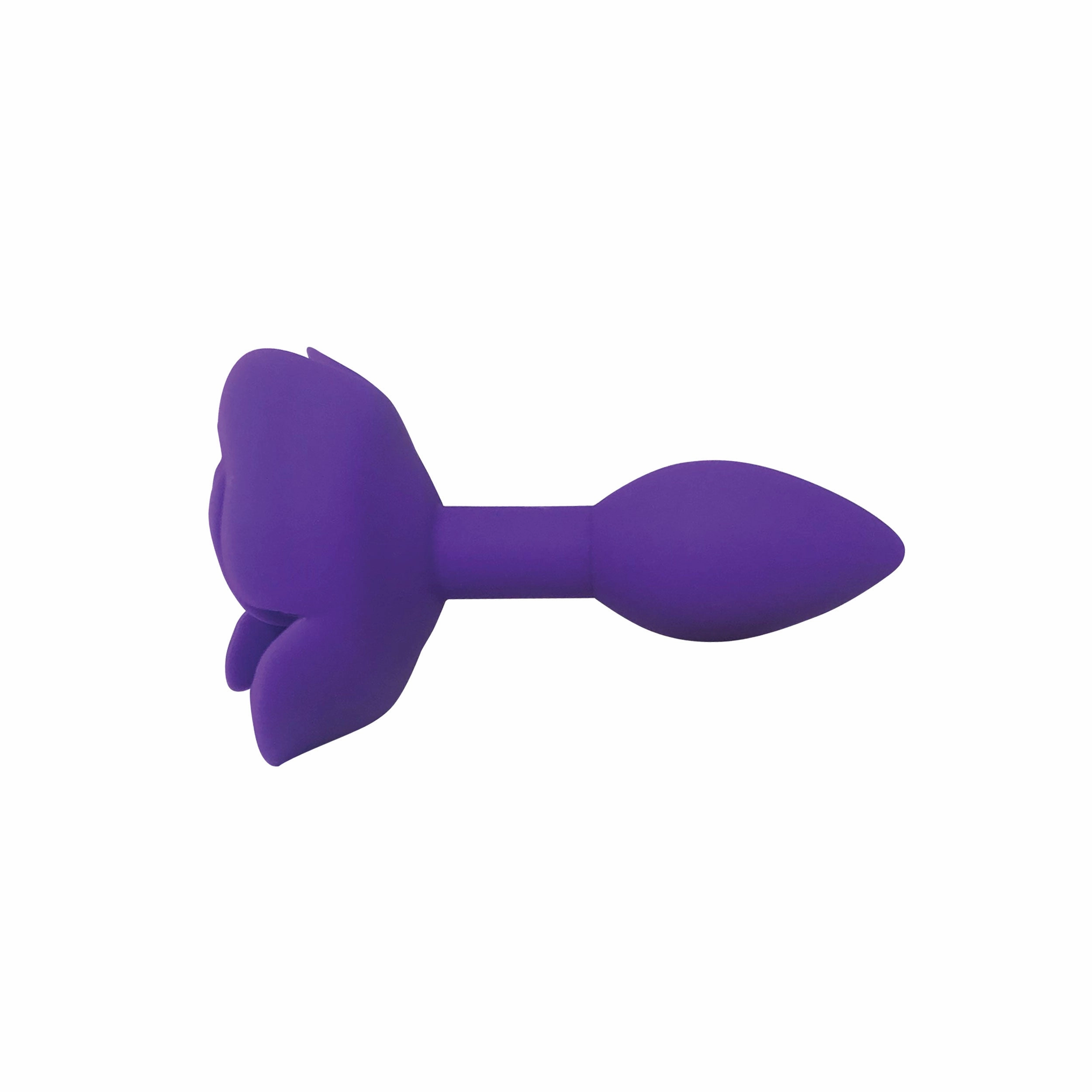 Purple Rose Silicone Butt Plug