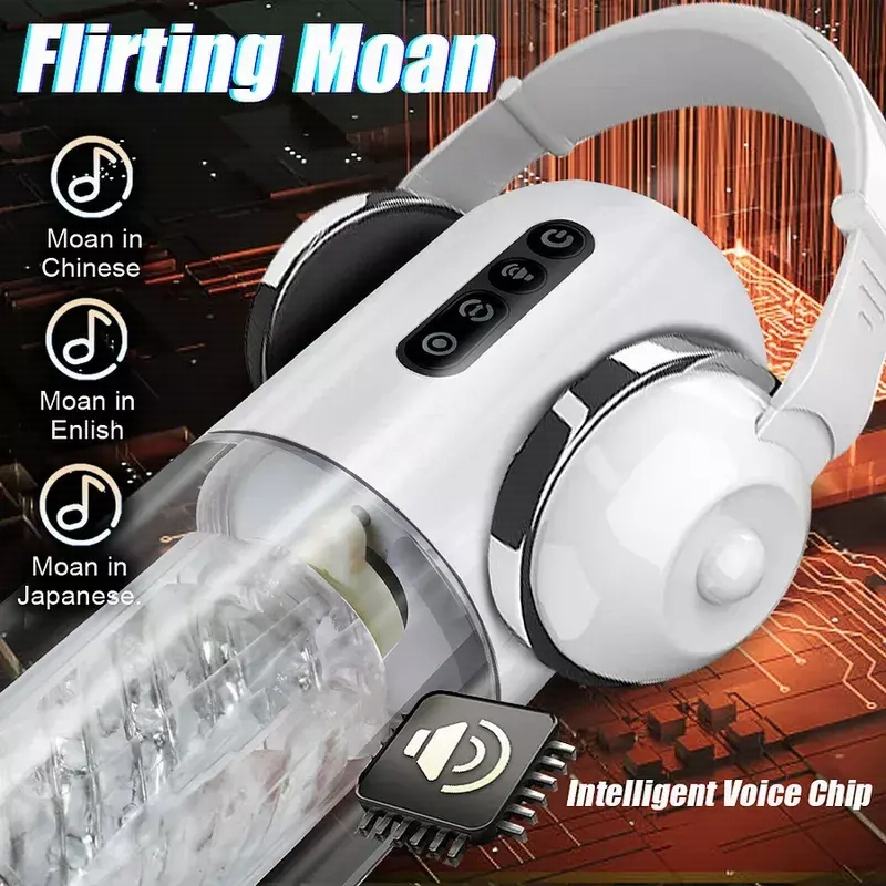 Quusvik 10-Frequency Rotating & Retractable Male Masturbator