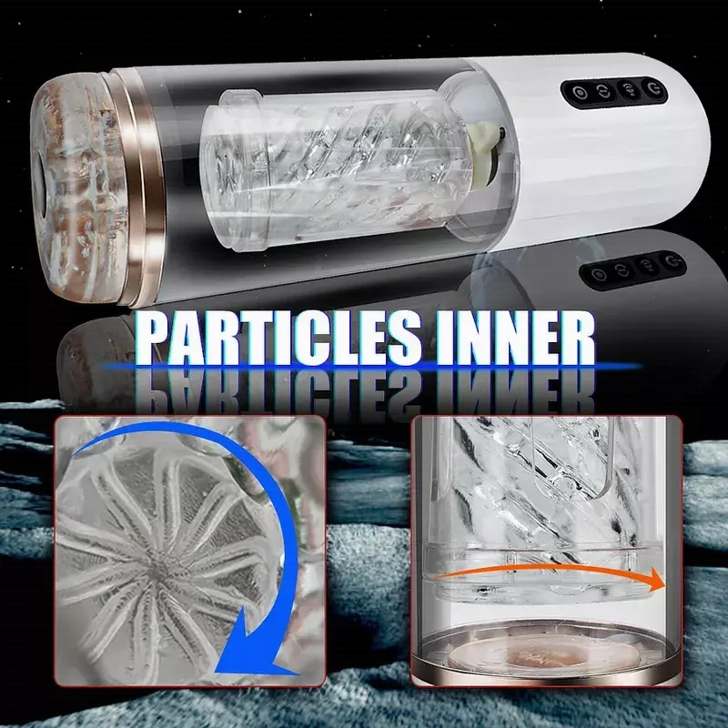 Quusvik 10-Frequency Rotating & Retractable Male Masturbator