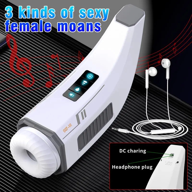 Quusvik 4D Smart Swivel Penis Clamp with True Sound Licking Feature - Male Masturbation Cup