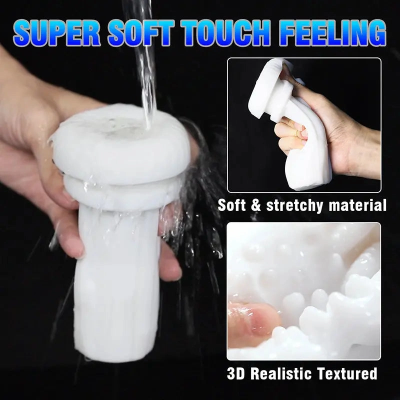 Quusvik 4D Smart Swivel Penis Clamp with True Sound Licking Feature - Male Masturbation Cup
