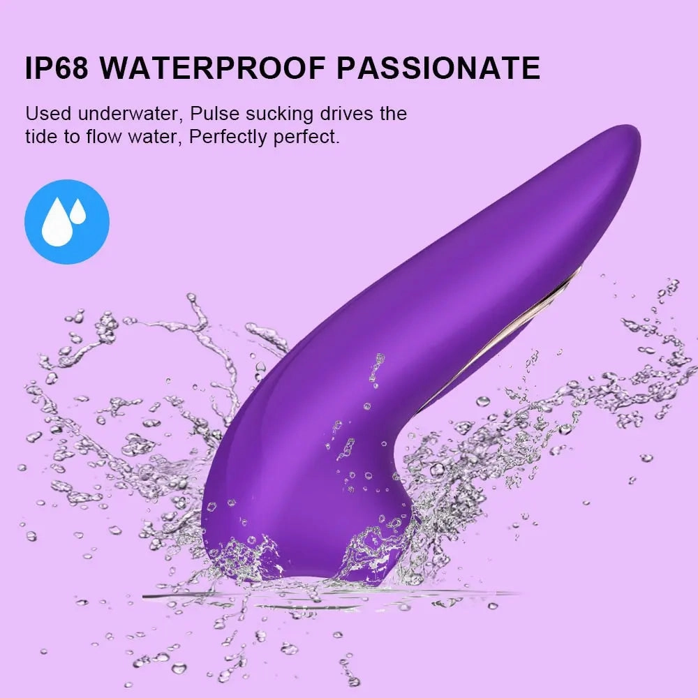 Quusvik Clitoral & G-Spot Suction Vibrator for Women - Nipple Stimulator