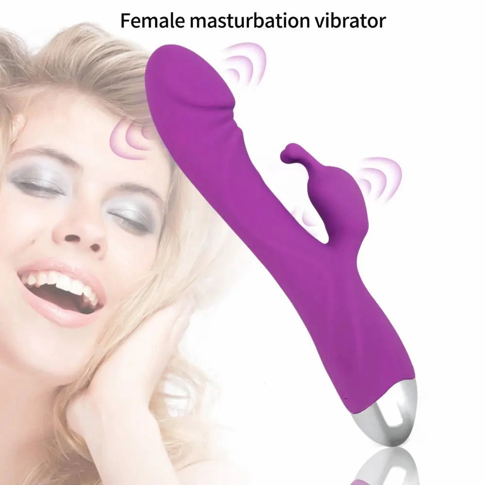 Quusvik Dual Stimulator Rabbit Vibrator for Women - G Spot & Clitoral Massage