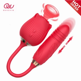 Quusvik-Rose 2nd generation female toy vibrator sucking licking sex device clitoris sucker