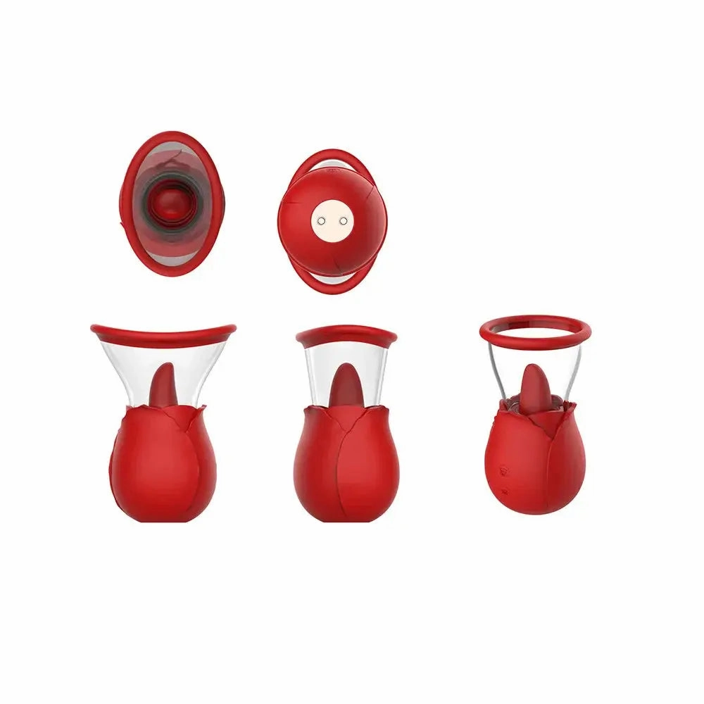 Quusvik Tongue-Shaped Rose Vibrator for Women, Compact & Discreet