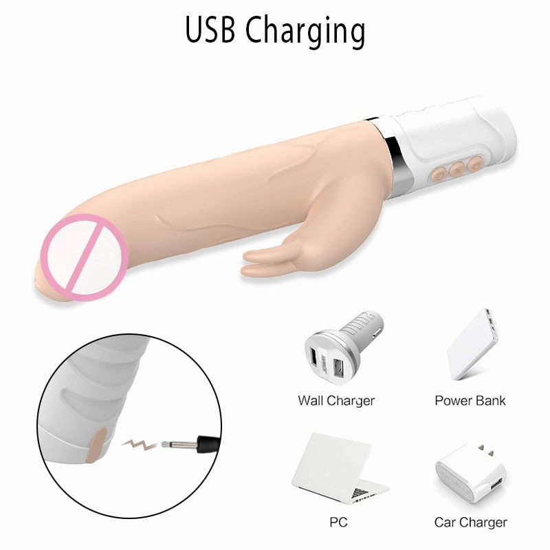 Rabbit Thrusting Vibrator