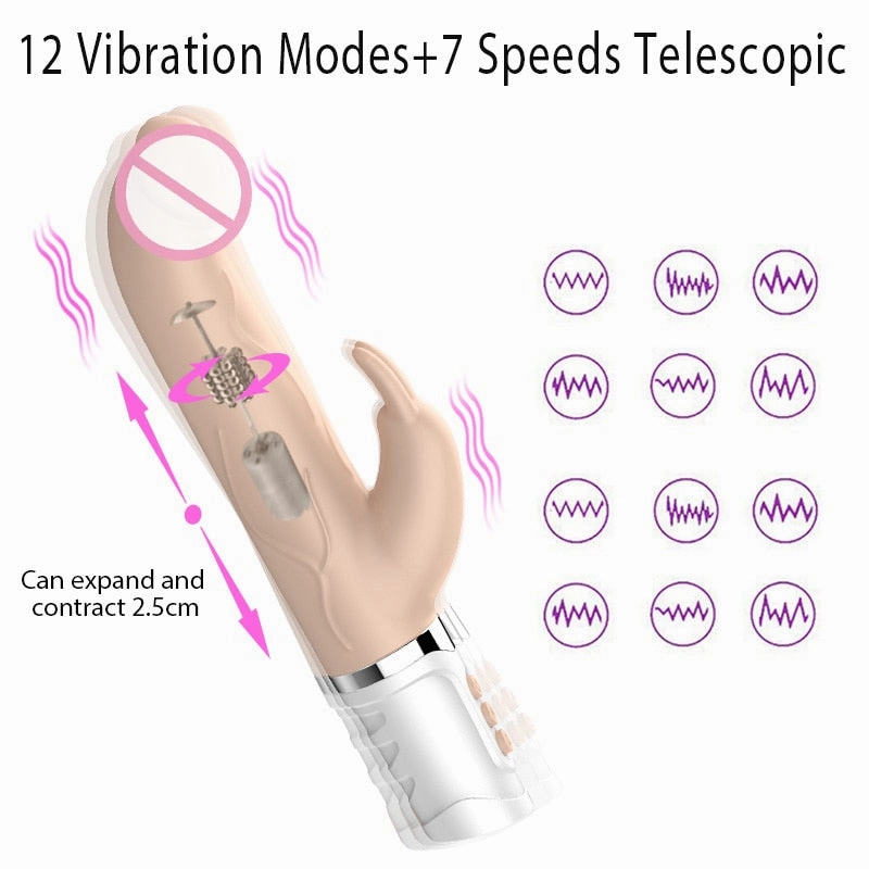 Rabbit Thrusting Vibrator