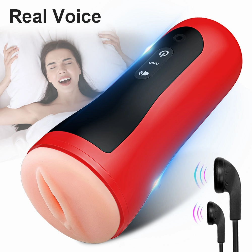 Red Alert-Automatic Male Masturbator With 10 Vibration Modes And Real Voice