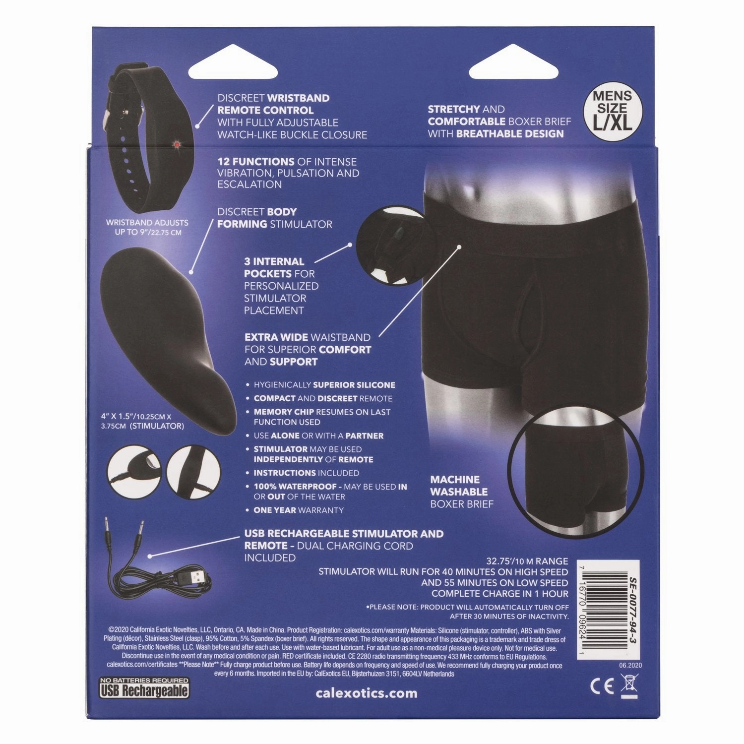 Remote Control Boxer Brief Set  L/XL