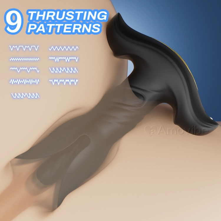 Remote-Controlled Expanding Anal Plug with 9 Vibration Modes