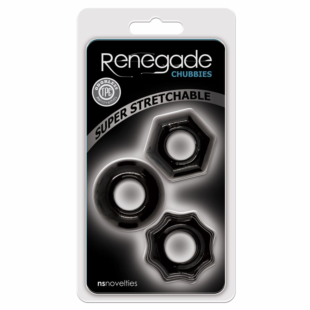 Renegade Chubbies Stackable Cock Rings 3-Pack
