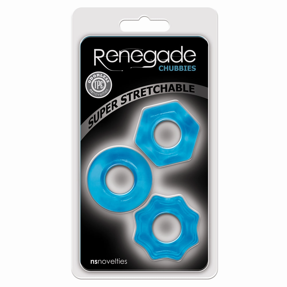 Renegade Chubbies Stackable Cock Rings 3-Pack