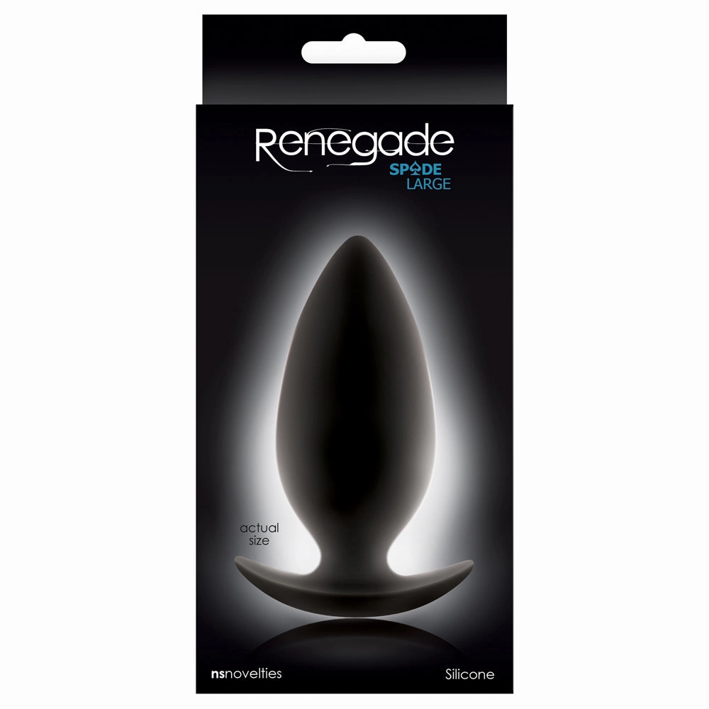Renegade Spade Silicone Butt Plug - Large