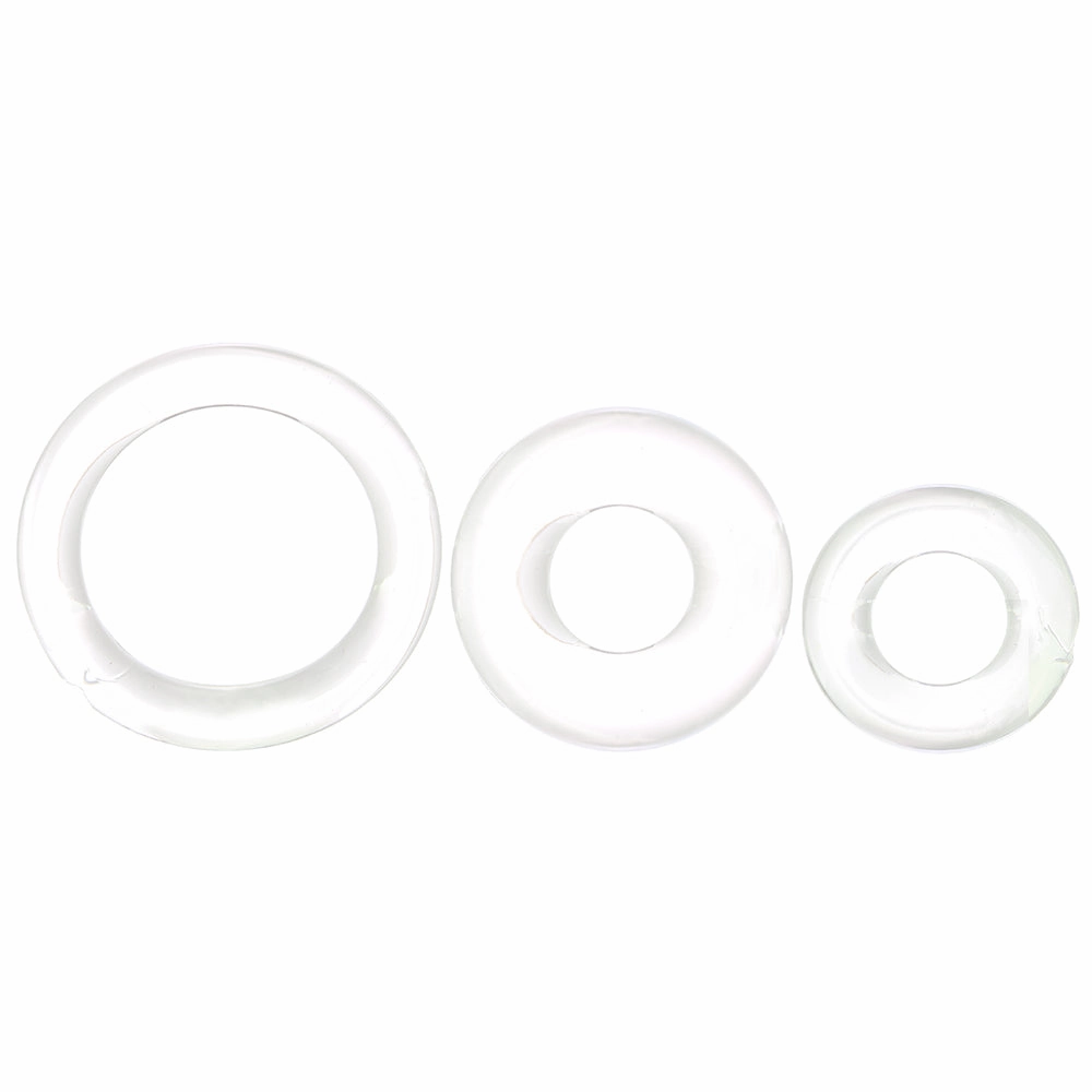 RingO X3 Super Stretchy Erection Rings in Clear