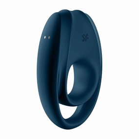 Satisfyer - Incredible Duo Silicone Vibrating Cock Ring (Black)