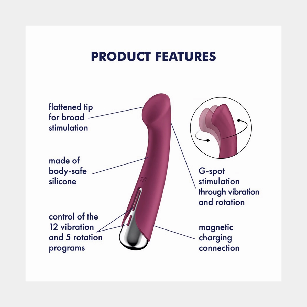 Satisfyer Spinning G-Spot Vibrator 1 Red