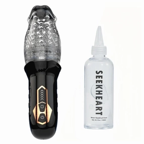 SEEKHEART Rotating Vibrating Blowjob Masturbation And Water-soluble Lubricant Set