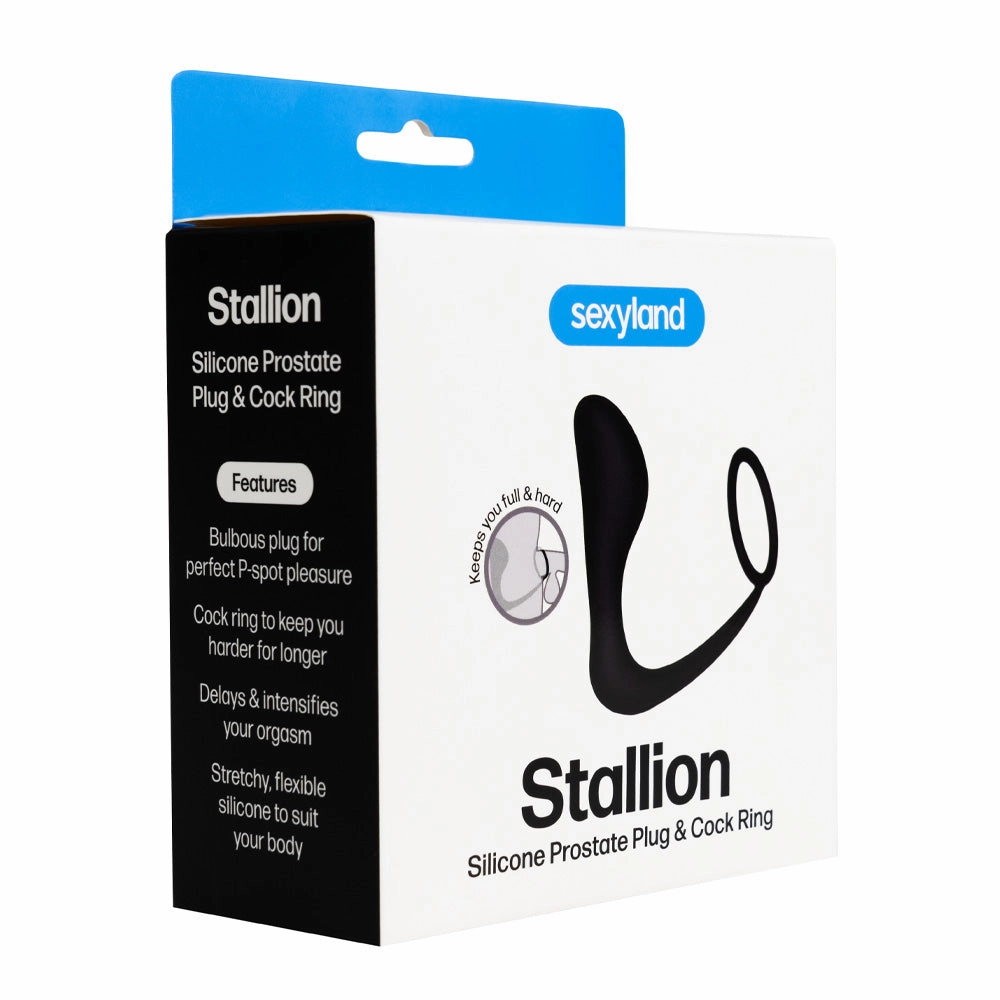 Sexyland Stallion Silicone Prostate Plug & Cock Ring